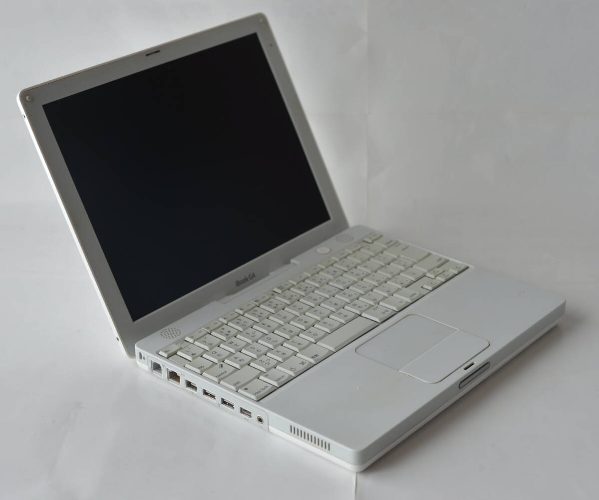 iBook G4 12inch 1.2GHz 768MB/56GB/AM/CW/ battery raw beautiful OSX10.4.11&0S9.2.2 classic environment 