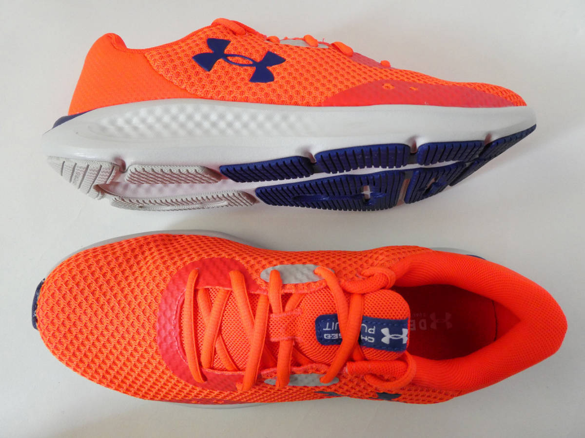 アンダーアーマー 新品！ UAチャージド パスート3 26.5cmD オレンジ青 ランニング軽量スニーカー 送料無料UNDER ARMOUR_画像5