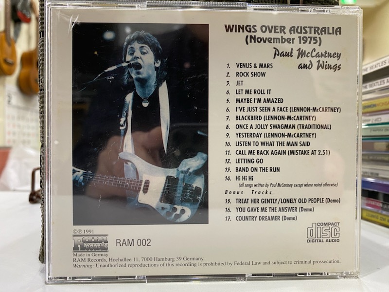 ビートルズ　The Beatles ポール・マッカートニー　Paul McCartney ウイングス・オーバー・オーストラリア　Wings Over Australia_画像2