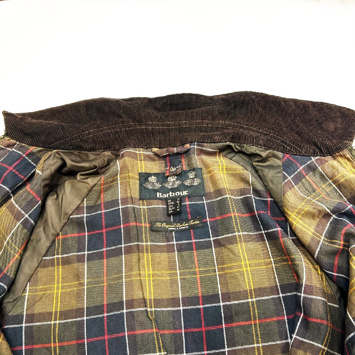 Barbour バブアー beadnell ビードネル オイルドジャケット UK14 EU40 Is2-41_画像6