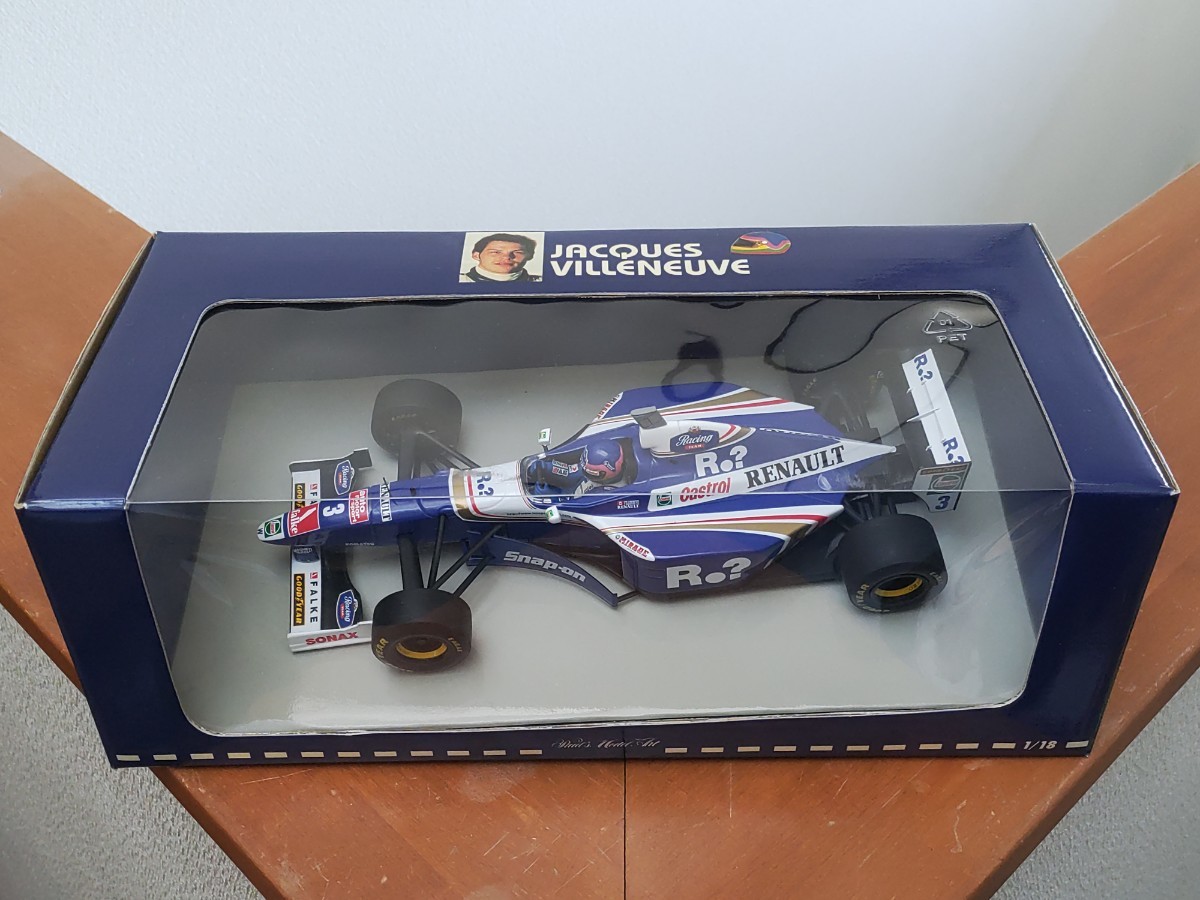 ☆新品美品！ PMA1/18 ウィリアムズ ルノー FW19 #3 J.ヴィルヌーヴ 1997年 ☆_画像10