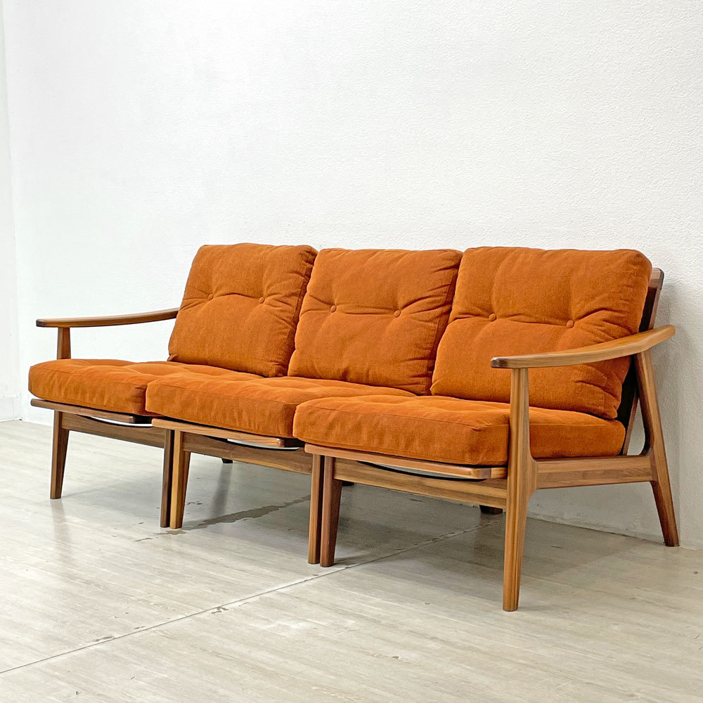 * Marni 60 maruni60 walnut frame 3 -seater sofa low back separate M-01 rank regular price 363,000 jpy Mid-century 