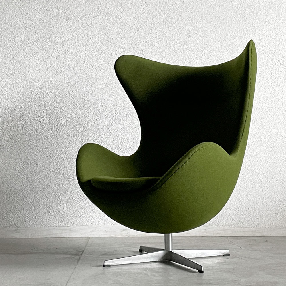 〓 フリッツハンセン Fritz Hansen 3316 エッグチェア Egg Chair 張替済み アルネ・ヤコブセン 北欧家具 デンマーク ラウンジチェアの画像1