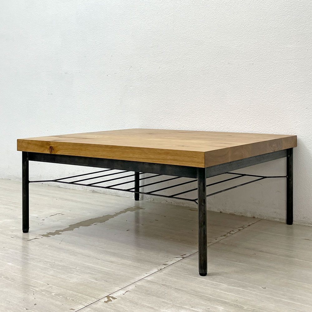 ● トラックファニチャー TRUCK FURNITURE オークアイアンレッグ ローテーブル OAK IRON-LEG LOW TABLE センターテーブル オーク無垢材