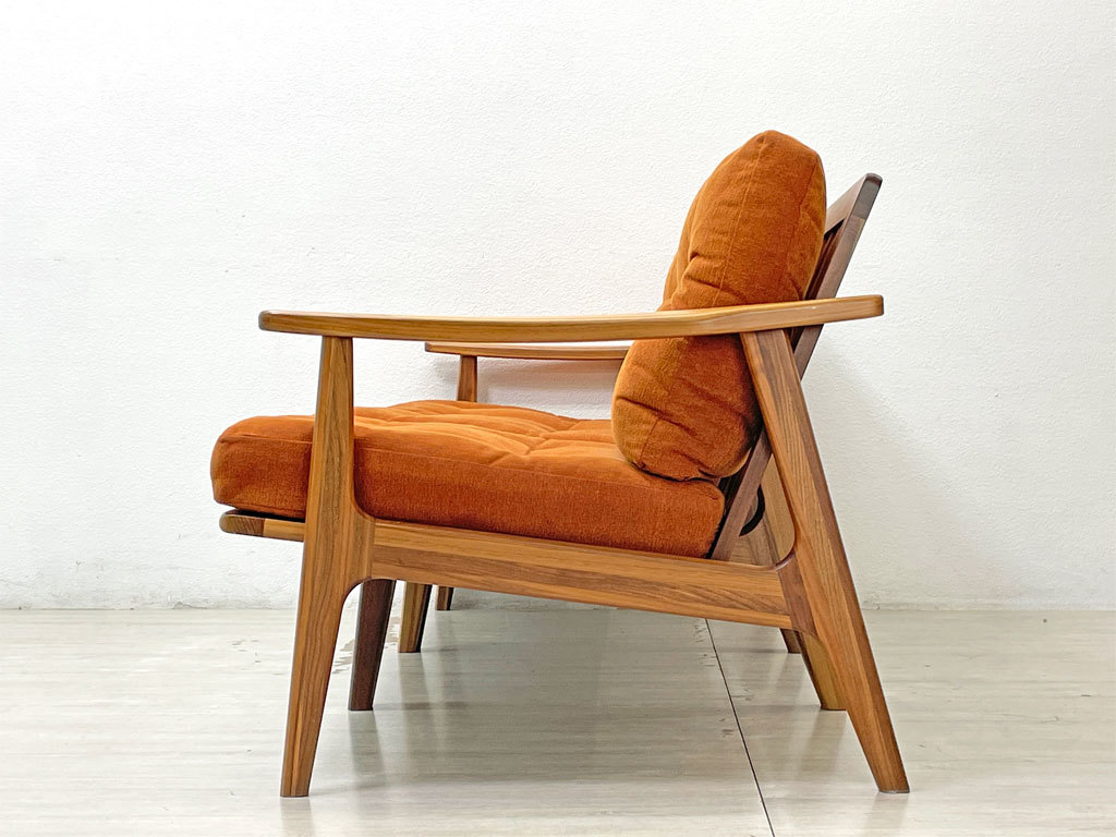 * Marni 60 maruni60 walnut frame 3 -seater sofa low back separate M-01 rank regular price 363,000 jpy Mid-century 