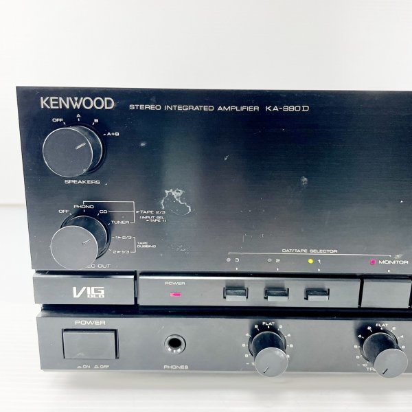 【現状品】KENWOOD ケンウッド/KA-990D/プリメインアンプ/STEREO INTEGRATED AMPLIFIRE/オーディオ機器/GR06B01AD002_画像2