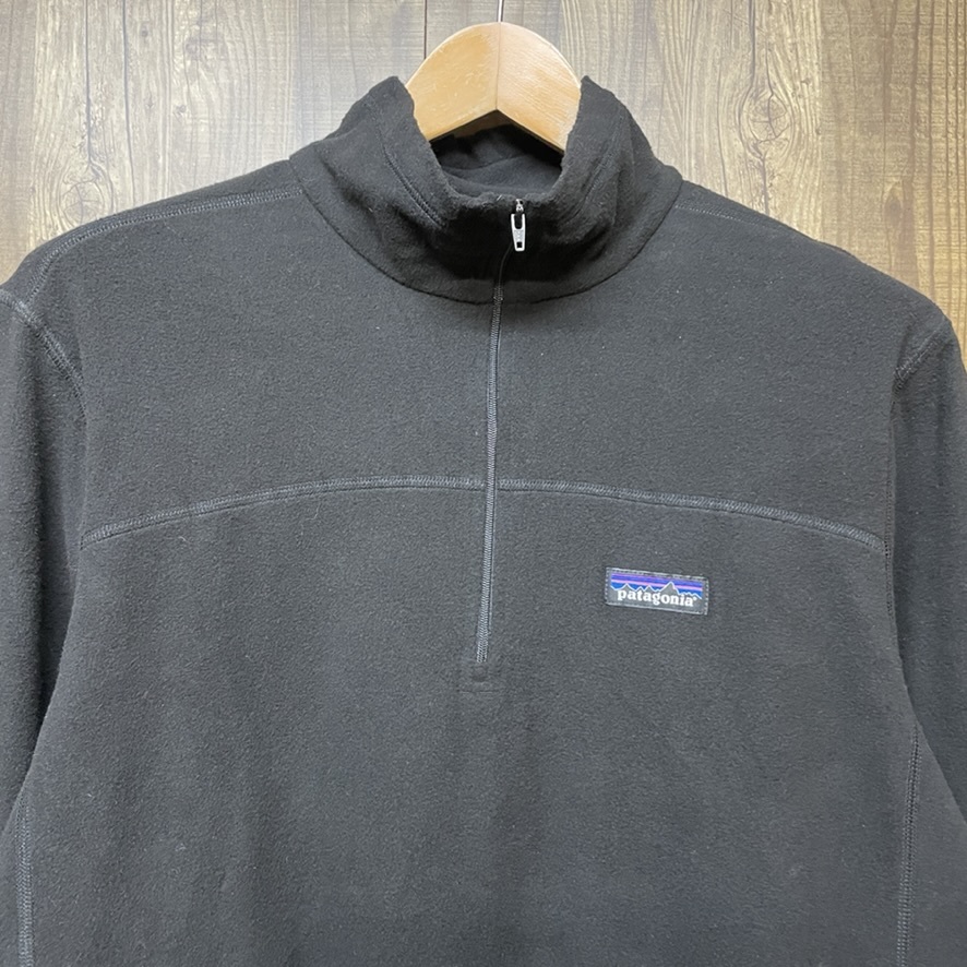 patagonia パタゴニア マイクロDプルオーバー デッドストック ハーフジップ アウトドア メンズ L ブラック_画像6