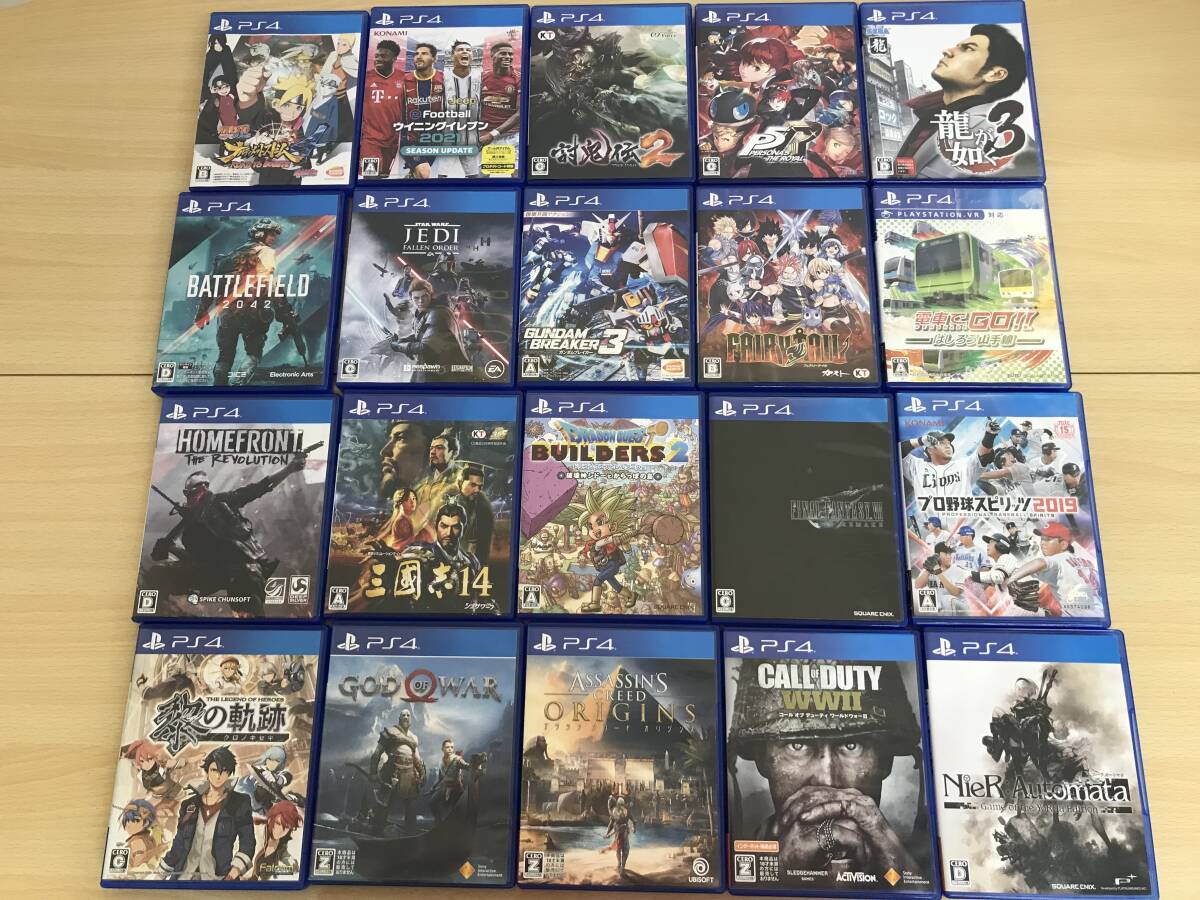 056 (5-21) ジャンク品 PS4ソフト 20本セット アサシンクリード ニーアオートマタ 三國志 プロ野球スピリッツ ガンダムブレーカー 他_画像2