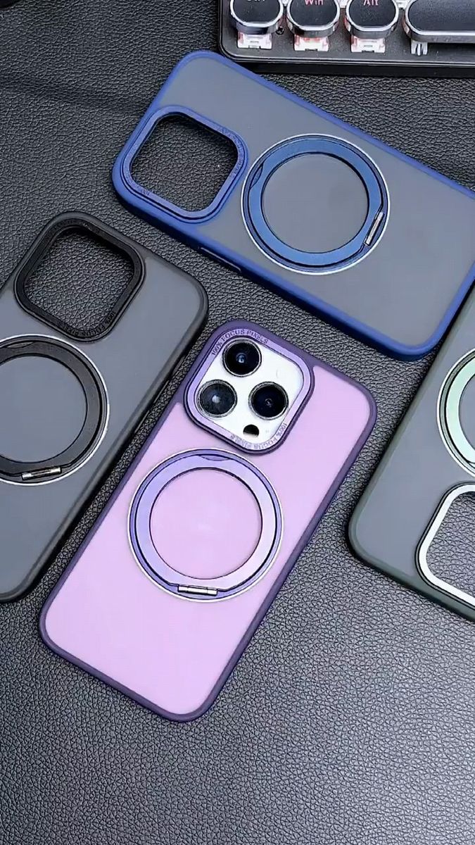 ガラスセット 緑 iPhone 15 Pro Max plus ケース MagSafe 隠し収納 360度 スタンド マット 9H