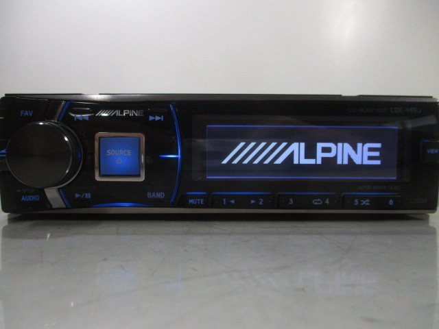 ALPINE アルパイン CDプレーヤー CDE-145J CD USB AUX チューナー 動作確認済み 中古_画像3