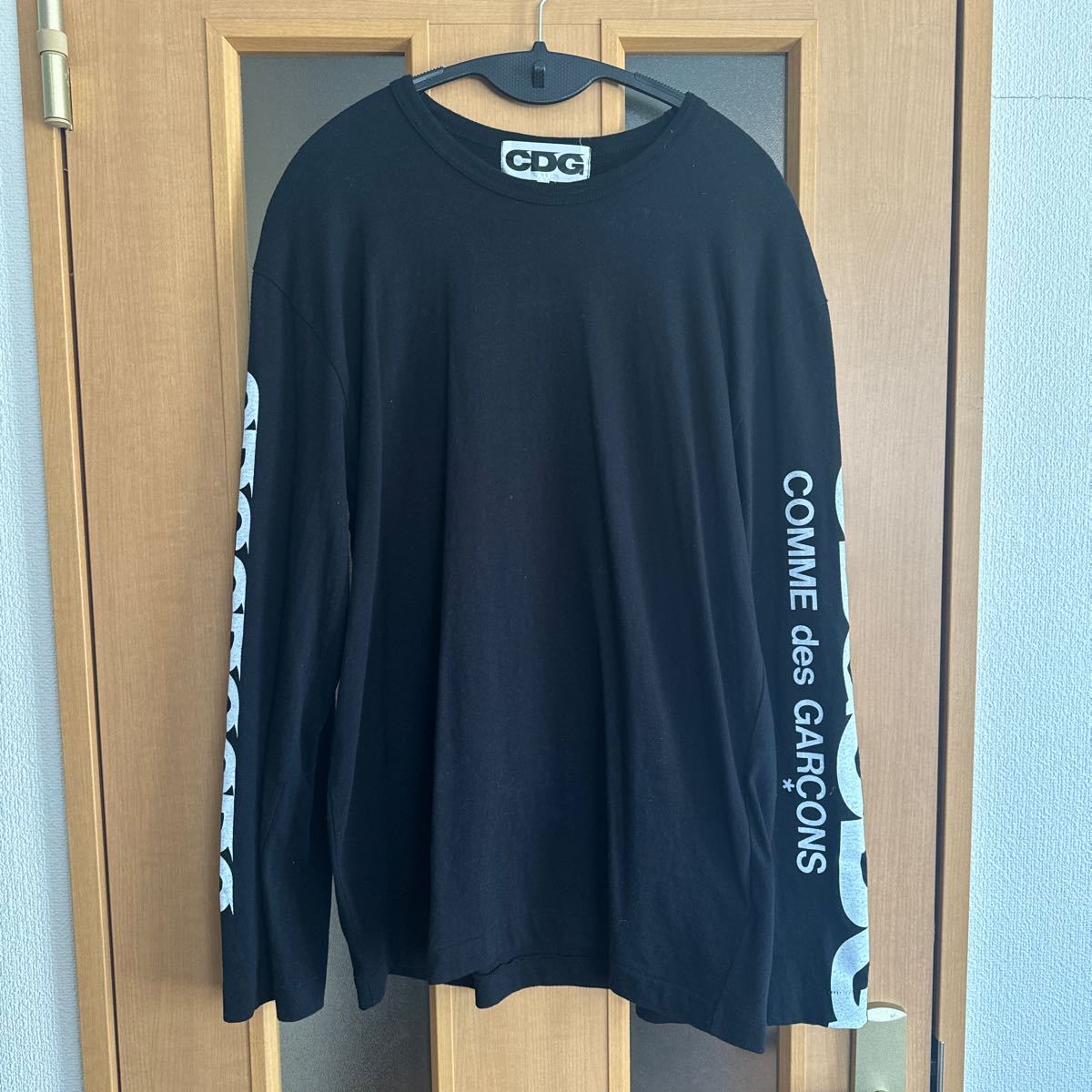 CDG COMME des GARCONS LONG SLEEVE T-SHIRT コムデギャルソン ロングスリーブ XL ロンTシャツ ブラック 黒