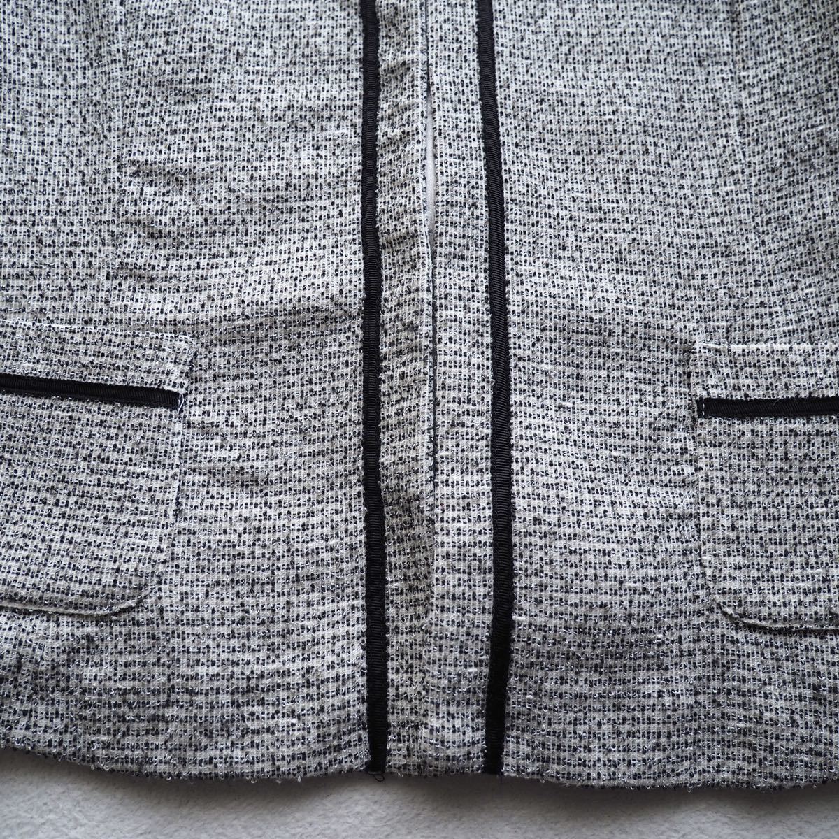 a.v.va-veve tweed jersey - no color jacket tweed jacket formal ceremony M size 