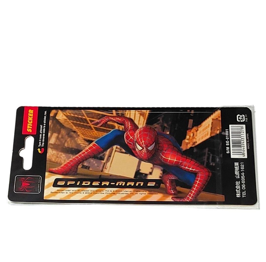 【未開封品】スパイダーマン2　シール　ダブルステッカー　SPIDER-MAN