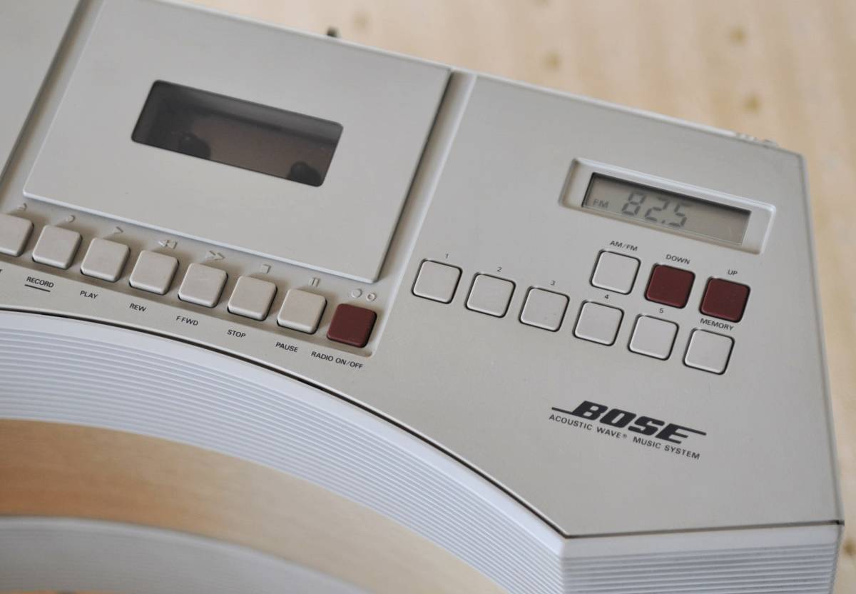 BOSE AW-1 Acoustic Wave stereo music system ボーズ ラジカセ.専用ケース・ベルト付き.取説付き_画像7