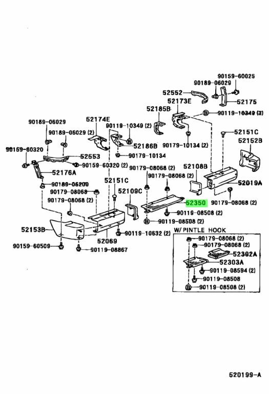 トヨタ ランドクルーザー HZJ76V リヤバンパ ステップ ASSY STEP ASSY REAR BUMPER ×1 HZJ73,77..ZXHZJ71,74,76,LJ7#,PZJ7# 純正 Genuine_画像2