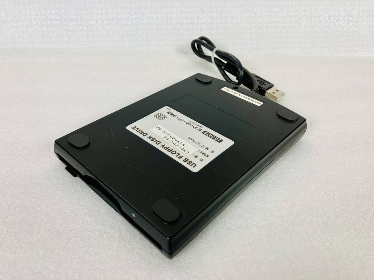 R7698A-YP+【PCパーツ】周辺機器 アイ・オー・データ I-O DATA USB-FDX1BK USBフロッピーディスクドライブ_画像2