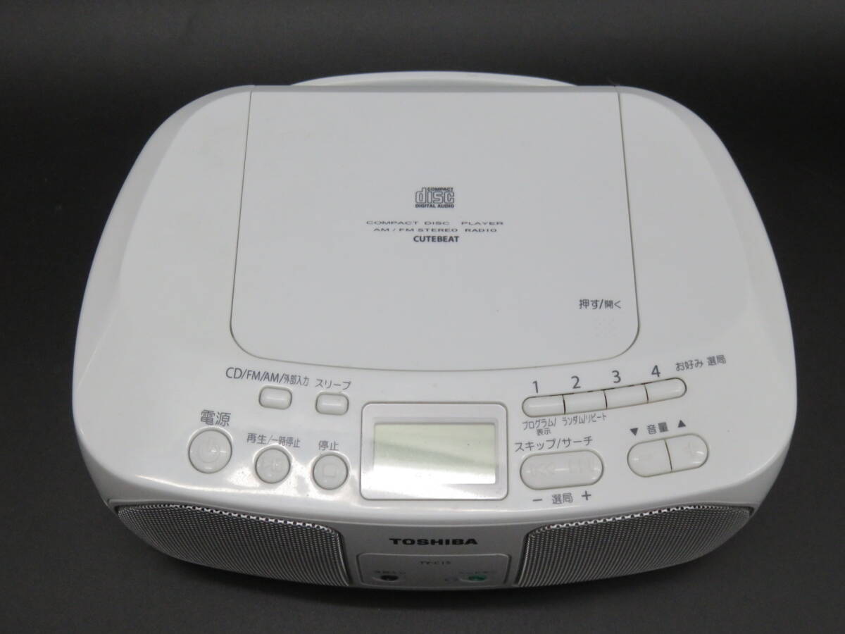 TOSHIBA 東芝 CDラジオ CDプレイヤー TY-C15　動作確認済_画像2