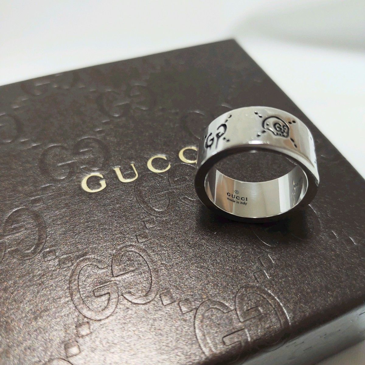 GUCCI  グッチ  ゴーストリング  Ag925 【洗浄済み】 希少サイズ　14号表記　日本サイズ13号  