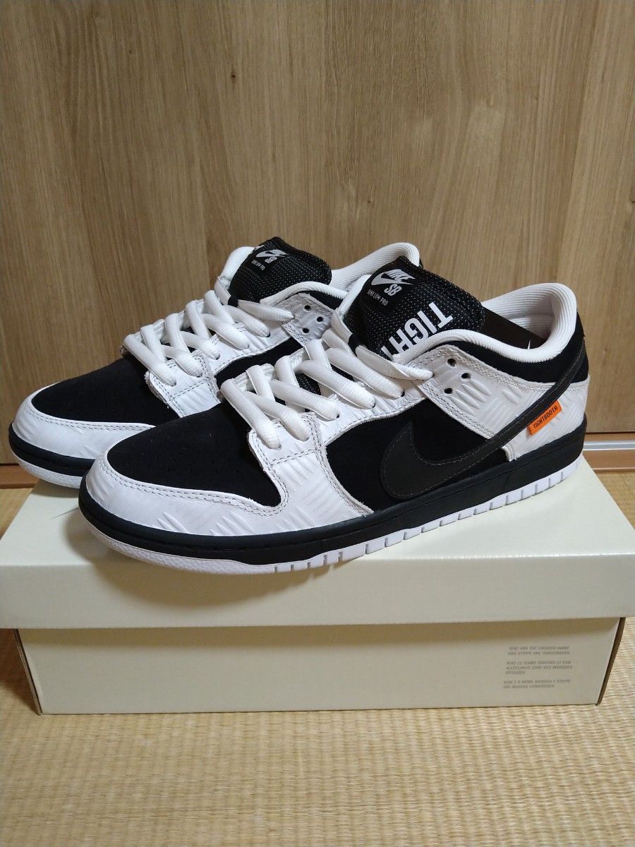 TIGHTBOOTH Nike SB Dunk Low Pro QS Black and White