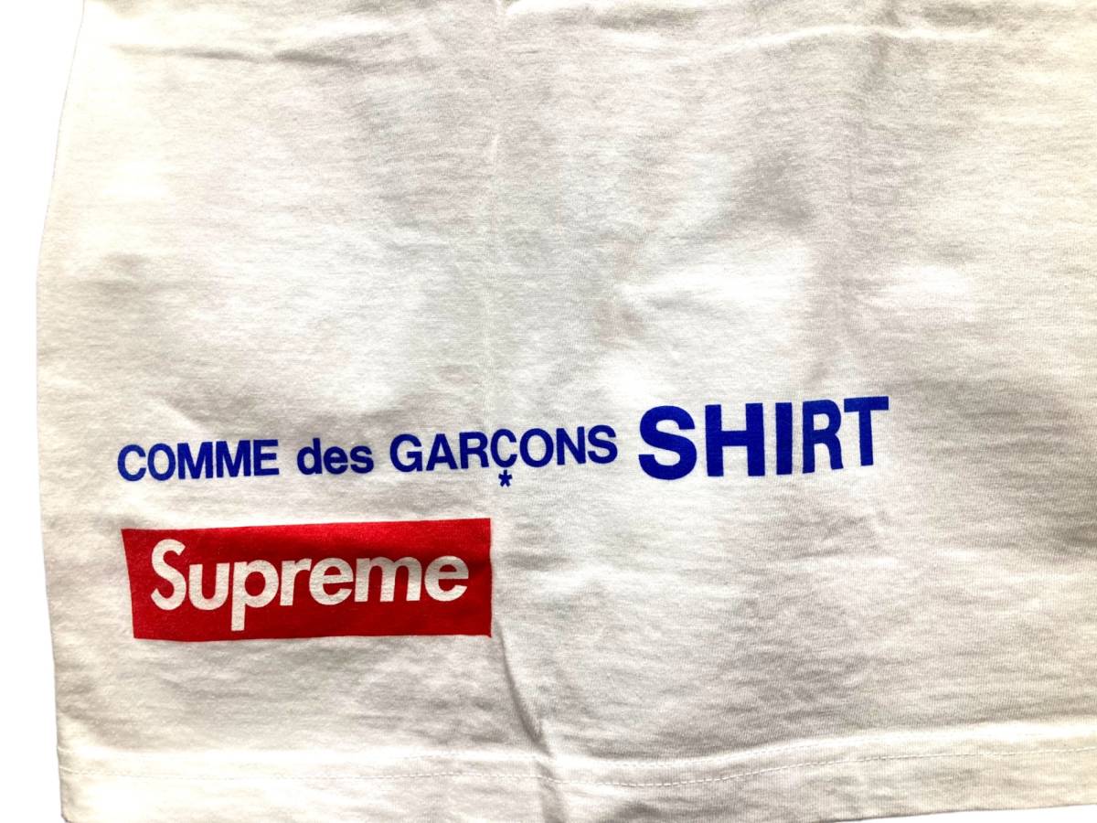 Supreme (シュプリーム) ×COMME des GARCONS SHIRT 2014SS Harold Hunter Tee Tシャツ S/S 半袖 L ホワイト メンズ/027_画像3