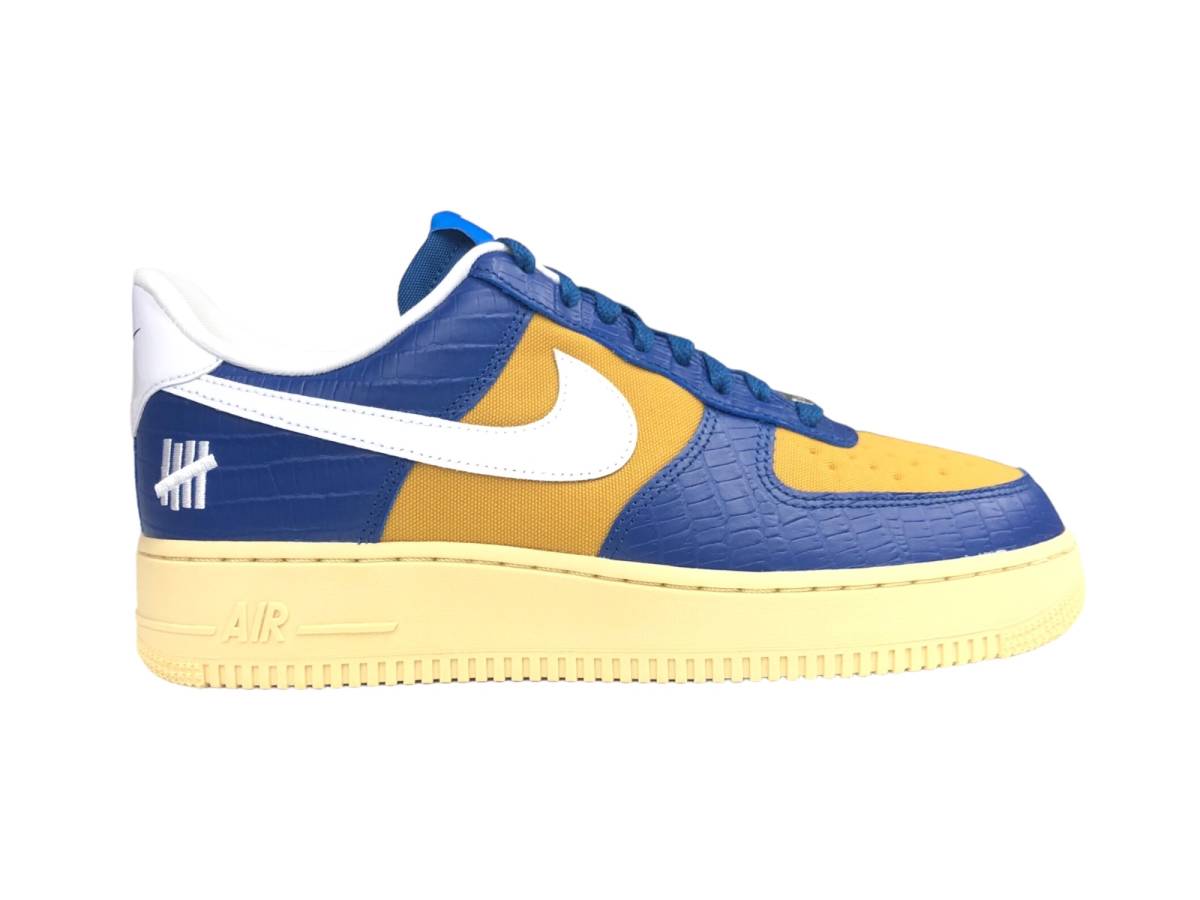 NIKE (ナイキ) AIR FORCE 1 UNDEFEATED LOW SP エアフォース1 アンディフィーテッド スニーカー DM8462 400 27cm US9 青 黄 白メンズ/091_画像2