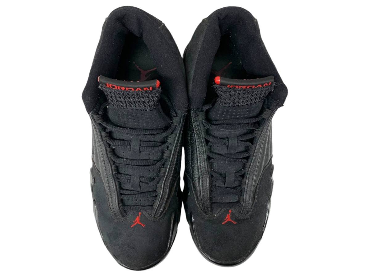 NIKE (ナイキ) AIR JORDAN 14 LAST SHOT スニーカー 487471-003 25.5cm ブラック レッド メンズ/036_画像3