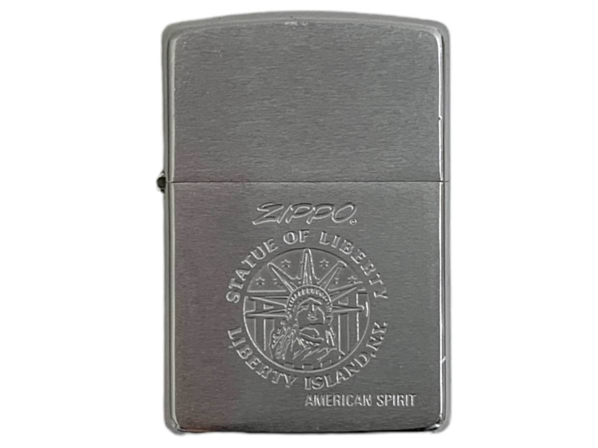 zippo (ジッポー) 自由の女神 スタチューオブリバティー リバティーアイランド NY オイルライター アメリカンスピリット シルバー 雑貨/004の画像1