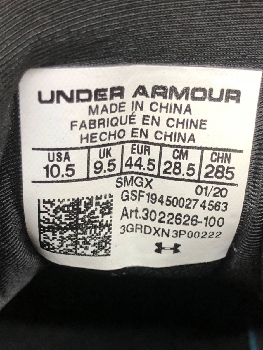 UNDER ARMOUR (アンダーアーマー) Anatomix Spawn 2 Chaos バッシュ 3022626-100 28.5cm US10.5 ホワイト メンズ/025