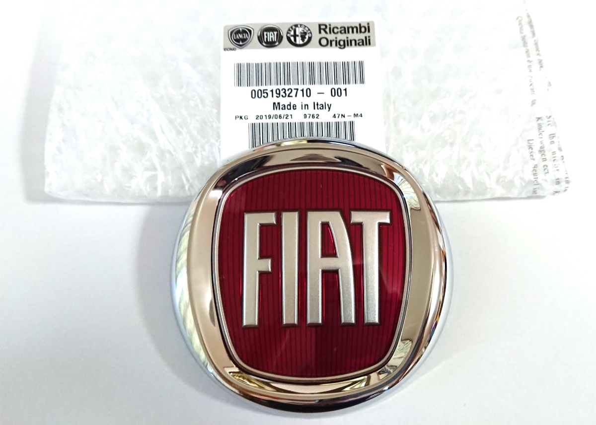 Fiat500★フィアット純正 フロントリアエンブレムセット 新品 No.0051932710/0735565897【送料無料】フィアット500_画像6