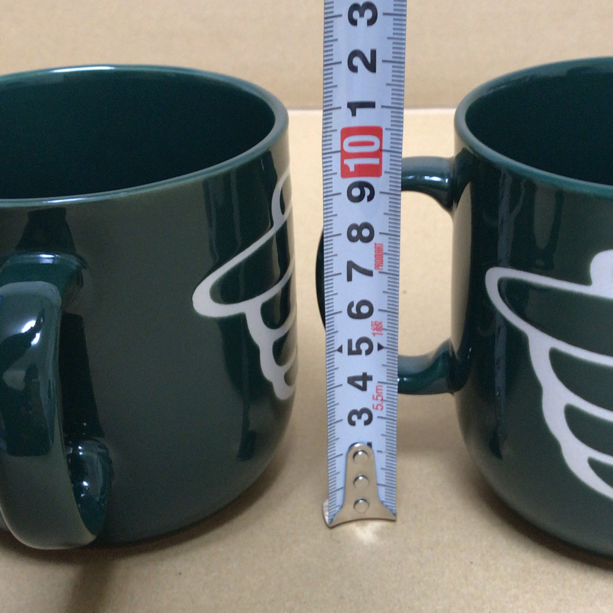 東急ハンズ【BIGサイズ】マグカップ,2個【TOKYU HANDS】ペア,カップ,陶器製,グリーン_画像5