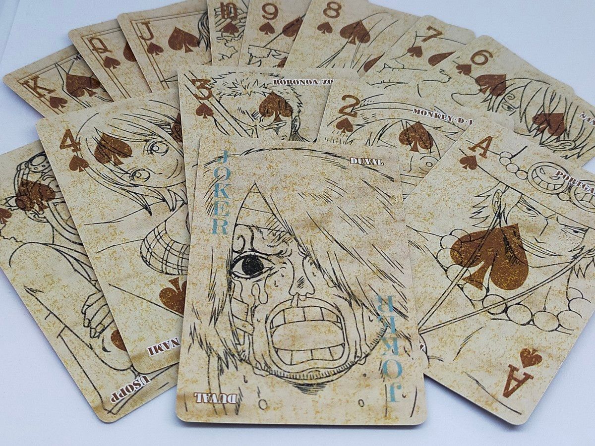 【廃盤品】ONEPIECE トランプ王におれはなる!!   PLAYING CARDS エース ルフィー 【検索用：フィギュア】