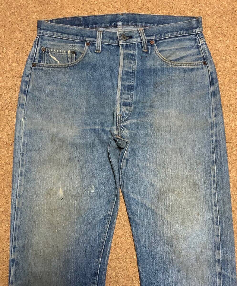 70S LEVIS リーバイス501 66前期 表記W36インチ 実寸W34インチ ゴールデンサイズ リペア済み【他にもヴィンテージ出品中！】_画像1