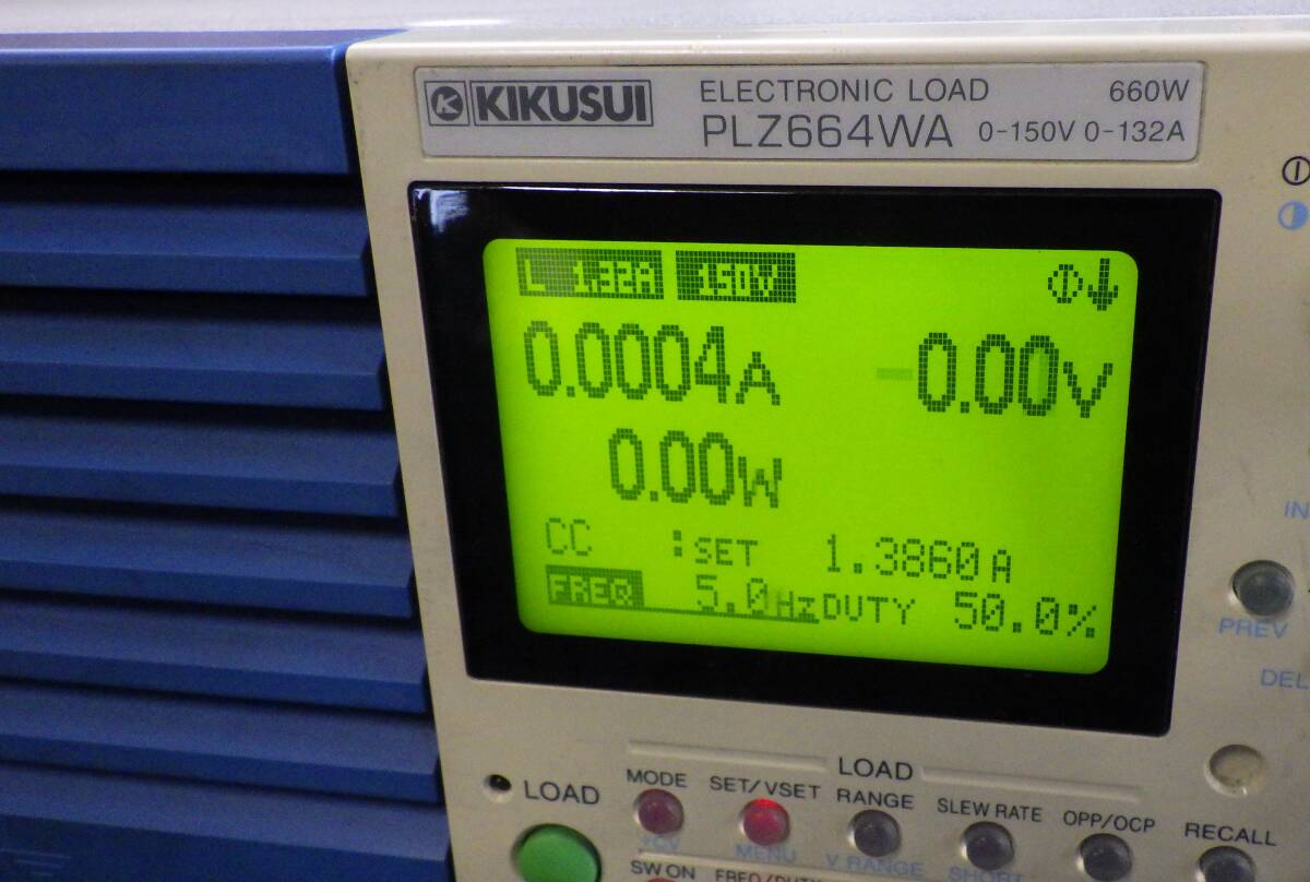 KIKUSUI 菊水 660W電子負荷装置 ELECTRONIC LOAD PLZ664WA_画像3