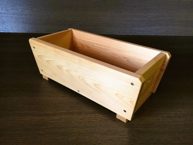  wooden .. . planter plant pot M size ( width 36cm× depth 17cm× height 13cm)
