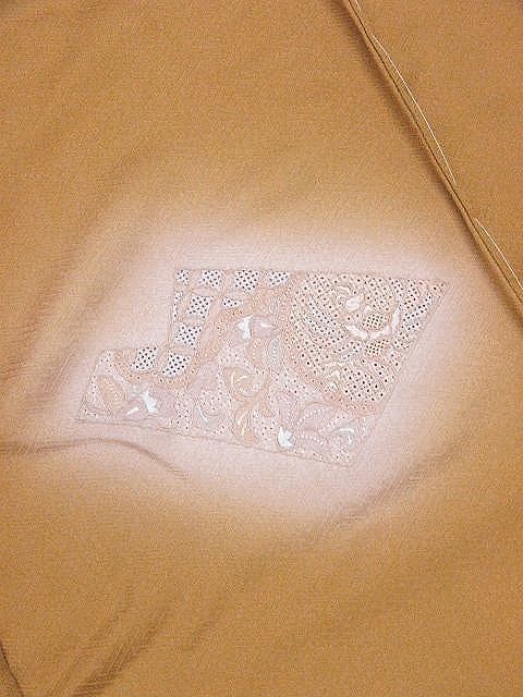 アウトレット　汕頭刺繍の正絹訪問着　京都 丹後製・正絹変り織生地使用　未仕立・わけあり品　送料込み_画像5