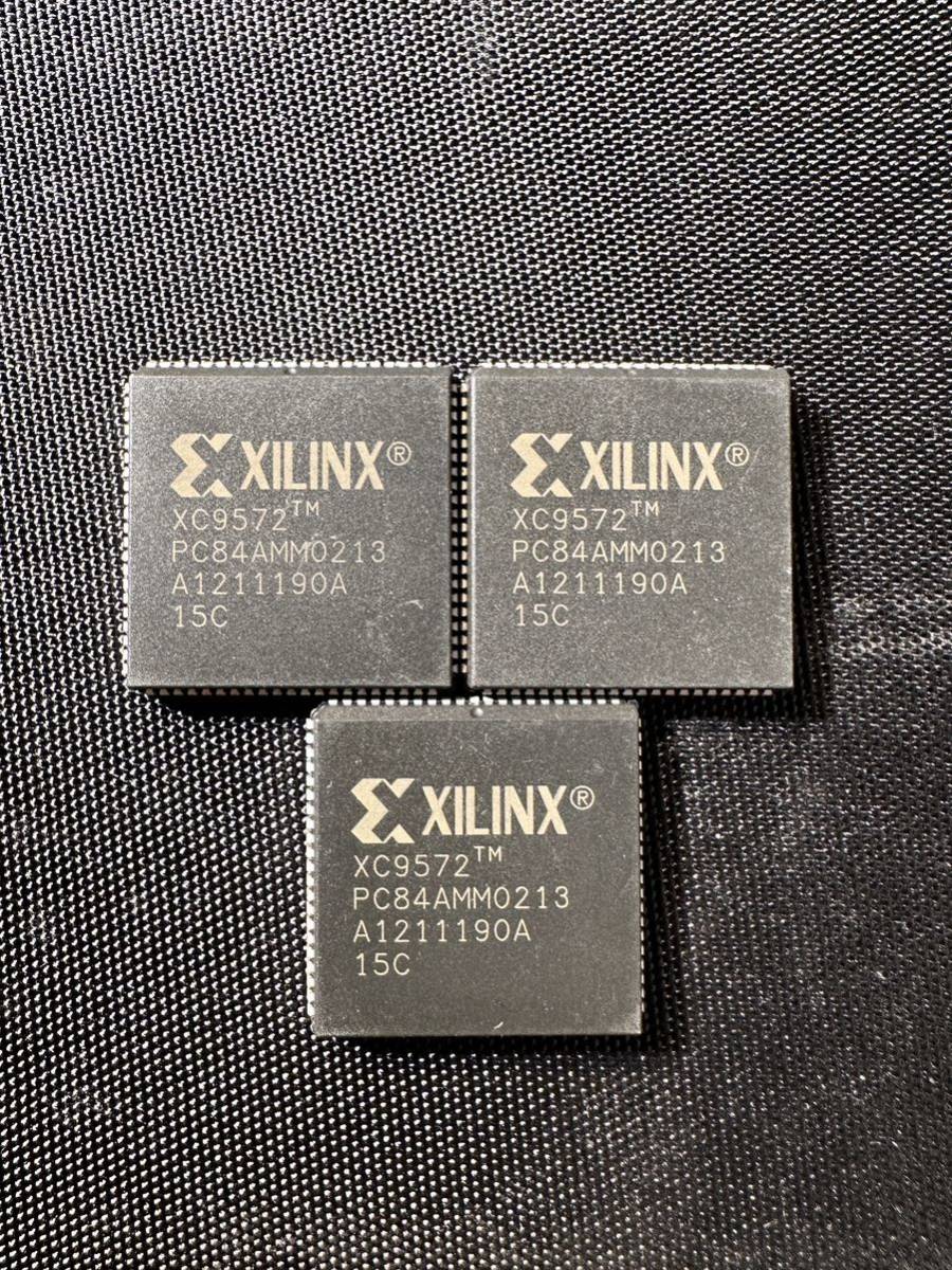 XILINX XC9572 PC84AMM0213 3枚セット ジャンク品_画像1