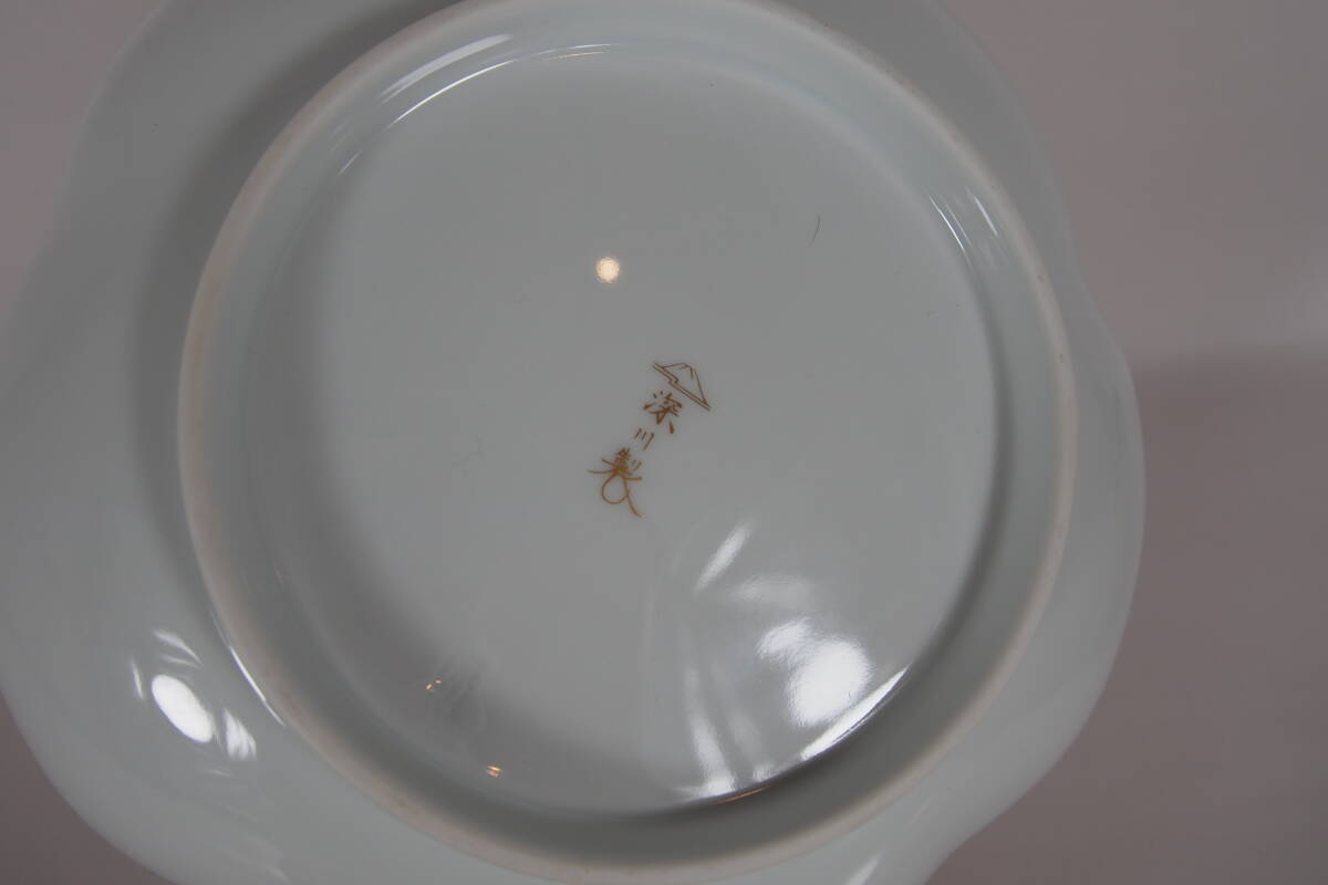 深川製陶  梅花形    鉢   （菓子器） 共箱    茶道具  24  219－16－3の画像7