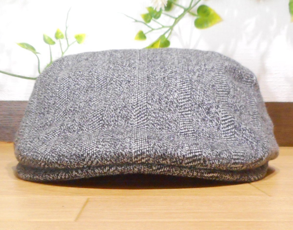 ◆Wool Jacquard ウールジャガード ハンチング 帽子（グレー）_画像3