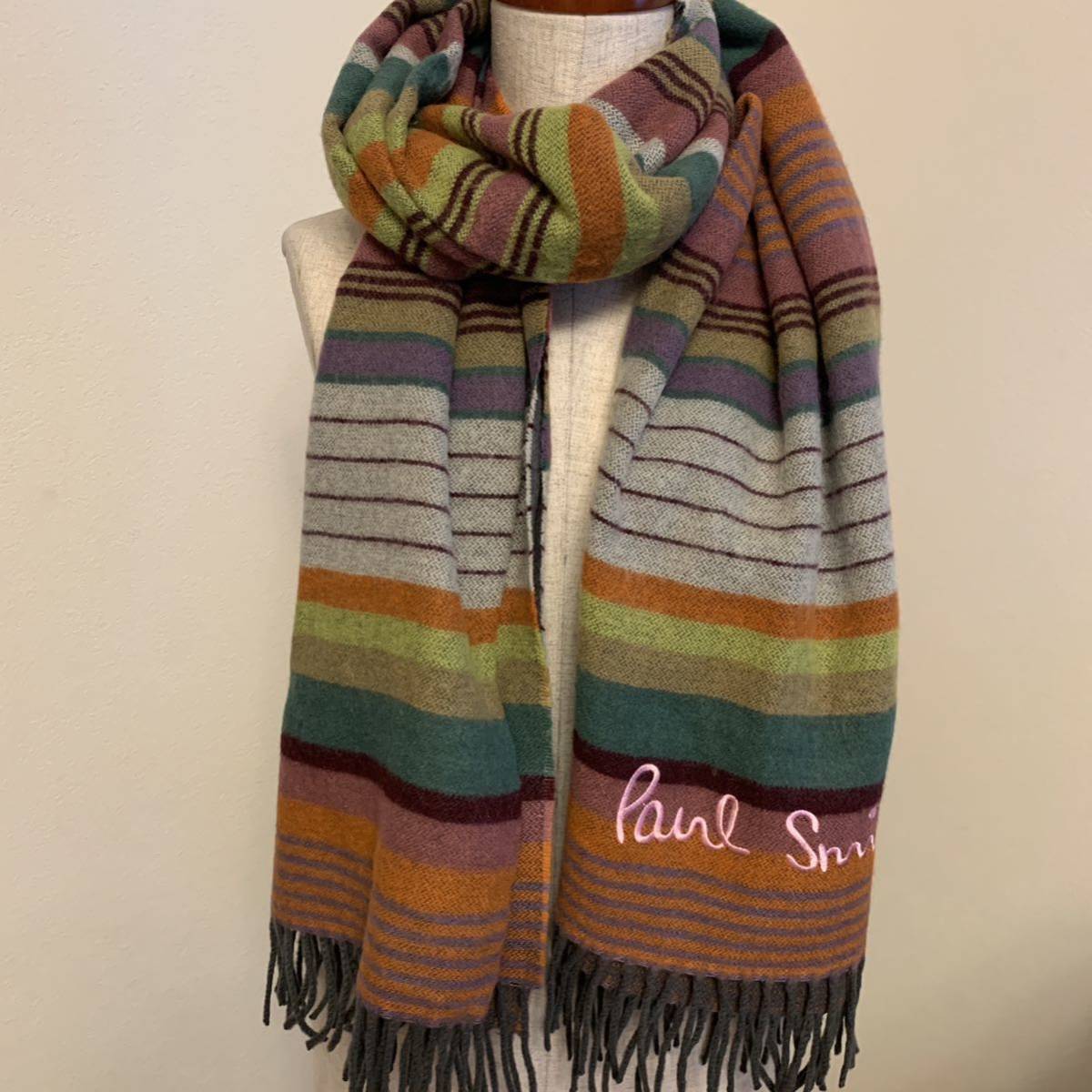 * Paul Smith Paul Smith large size stole muffler 