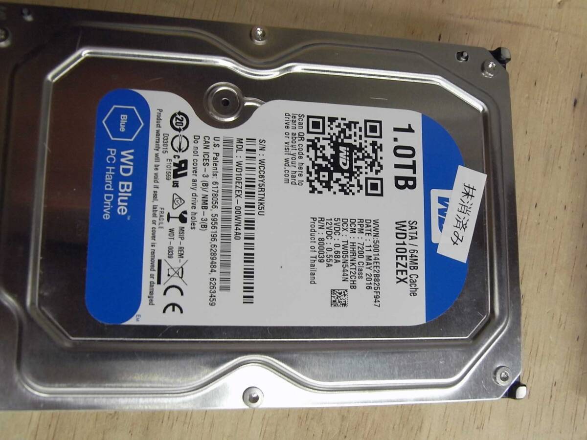 動作確認　HDD 8点セット（1TBX3点　640GBX1点　500GBX3点　200GBX1点）_画像2