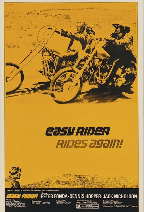 輸入　小ポスター　米国版 イージーライダー Easy Rider ピーターフォーク デニスホッパー　約43x28cm　tempo-j0065_画像1