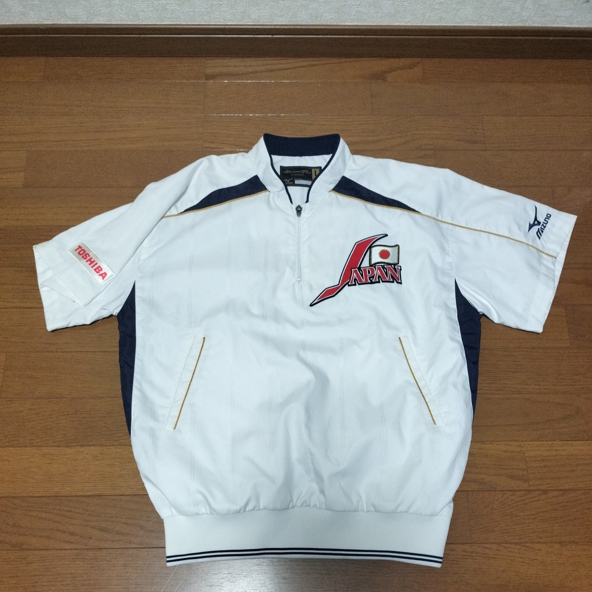 美品 支給品 サイズL 侍ジャパン 日本代表 サムライジャパン ハーフジップ ウインドブレーカー 野球 NPB WBC プロ野球 大谷翔平 大谷 翔平