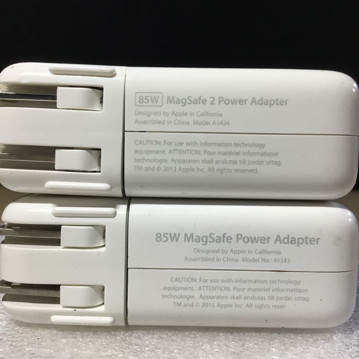 【送料無料】(020868D) Apple 85W MagSafe / MagSafe2 Power Adapter 5個セット ジャンク品_画像3