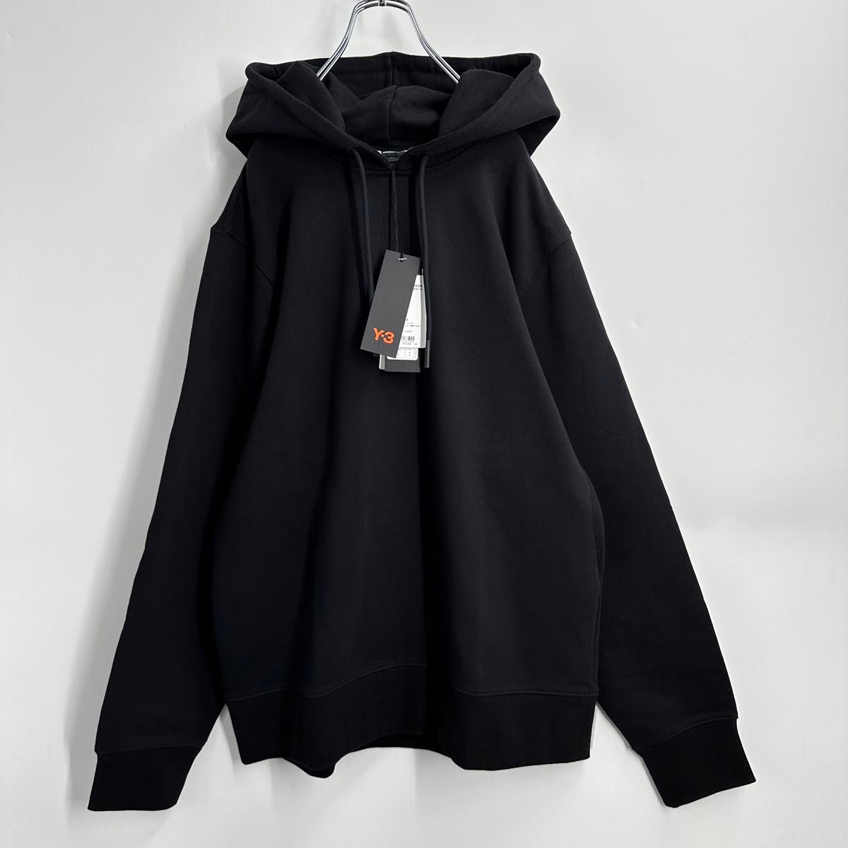 タグ付未使用】ワイスリー Y3 爆走黒烏 バック刺繍ロゴパーカー タグ付未使用】ワイスリー Y3 爆走黒烏 バック刺繍ロゴパーカー