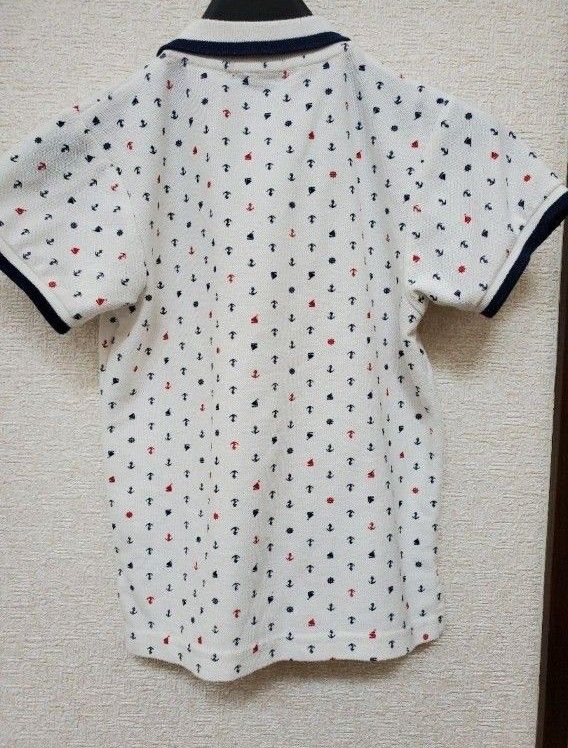 半袖　シャツ ポロシャツ 半袖ポロシャツ　白　青　赤　襟付き　ボタン　上品　ポロ　綿　トップス　Polo　Tシャツ　男の子