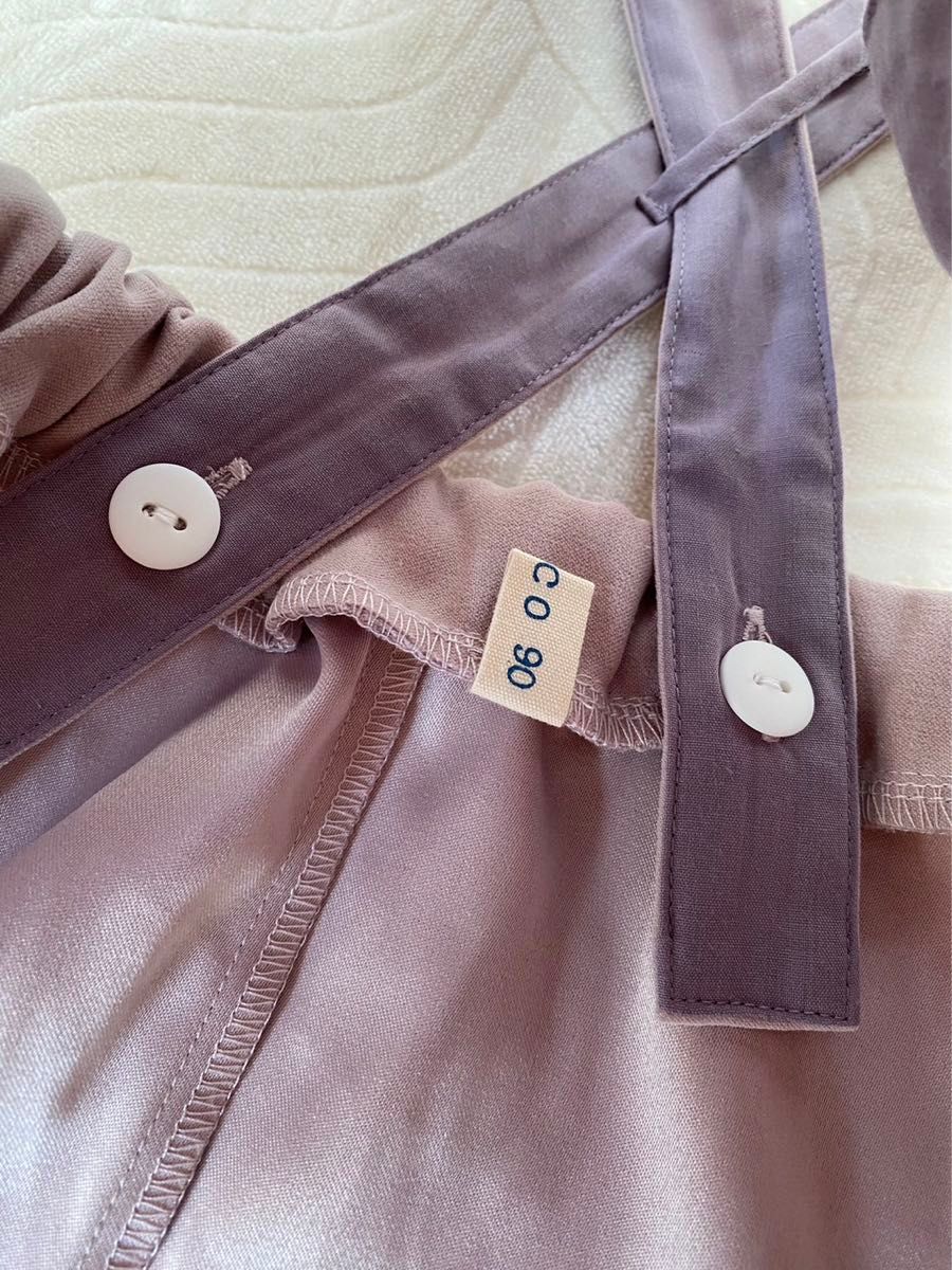 39コノコ スカート ボタン付きですがサイズ調整不可 90サイズ ピンク パープル 子供服 バースデイ 