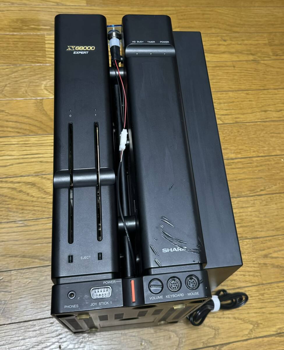 SHARP X68000 EXPERT2(CZ-603C) XpanderIV ＋ Xellent30 ＋ FDX68&FDS+ ＋ 電源ACアダプタ化済_画像5