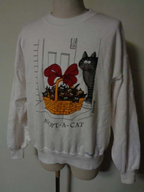 Crazy Shirts Kliban Cat スウェット GUAM Hawaii クレイジーシャツ クリバンキャット ハワイ トレーナー Made in USA 90s 90年代_画像1