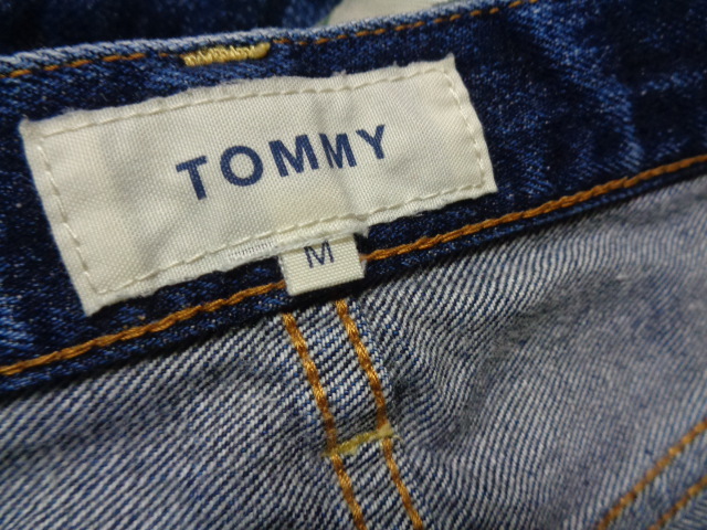 TOMMY トミー ヒルフィガー 迷彩 カモフラ柄 ロゴ ポケット切替 デニム パンツ ジーンズ Sz.M　メンズ 日本製_画像4