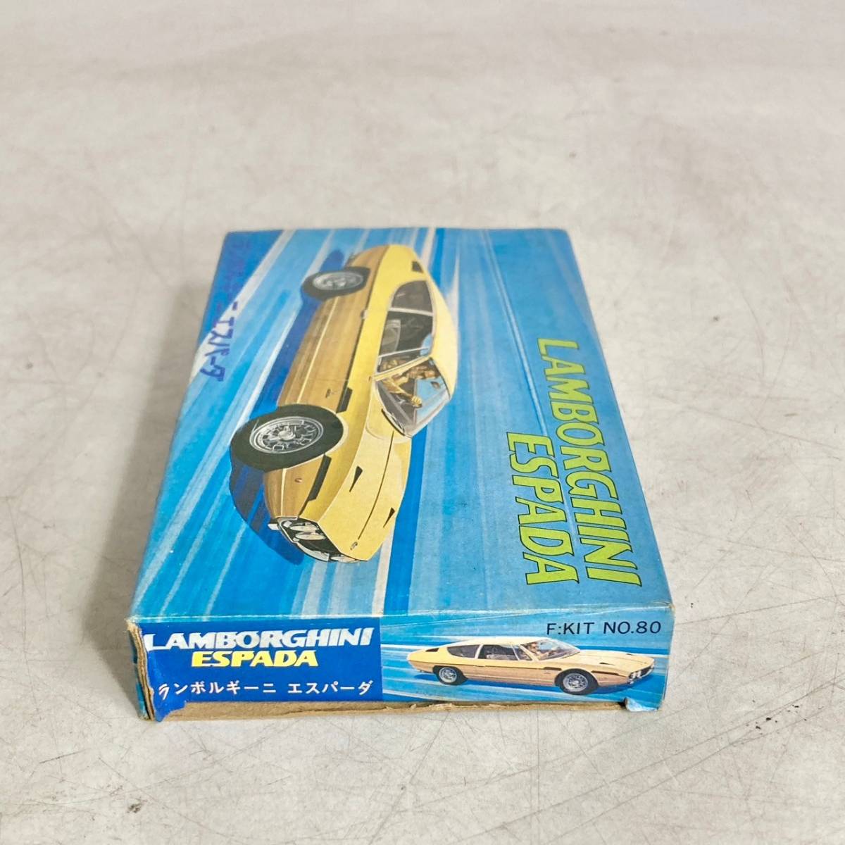  not yet constructed present condition goods plastic model Lamborghini espada LAMBORGHINI ESPADA car Fujimi Fujimi model famous car blue 